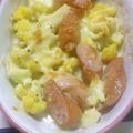 ayltonmako's cooksnap of when they made カリフラワーとウインナーのチーズ焼き.