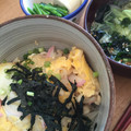 hohohorn_a's cooksnap of when they made 簡単 美味しい たぬき丼 卵 揚げ玉.