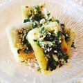 クックC90L90☆'s cooksnap of when they made 無塩料理☆高野豆腐の胡麻ねぎ薬味ダレ漬け.