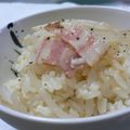 ちょこれーとなっつ's cooksnap of when they made もやしとベーコンの炊き込みごはん.