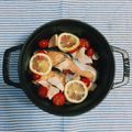 はるへのとびら's cooksnap of when they made ストウブでサーモンと玉ねぎのさっぱり蒸し.