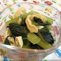 Pikokoucha's cooksnap of when they made 小松菜と油揚げの炒め物.