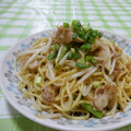 赤い電話's cooksnap of when they made 夏休みのお昼に！ある物簡単塩焼きそば.