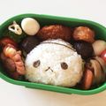 yumi314's cooksnap of when they made ♫おじぱんの顔だけ簡単キャラ弁♫.