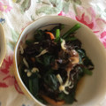ナピト's cooksnap of when they made ほうれん草とひじきの梅鰹和え.