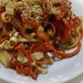 yukoahi's cooksnap of when they made 大根皮☆きんぴら.