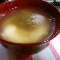 kumasan12's cooksnap of when they made 卵ととろろ昆布のすまし汁.