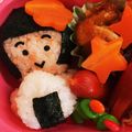 おつや's cooksnap of when they made キャラ弁☆みんなでおにぎり♪遠足弁当☆.