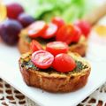 ルリナ's cooksnap of when they made フランスパンのジェノベーゼブルスケッタ.