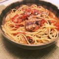 修行中なおたん's cooksnap of when they made 鯖の水煮缶☆たっぷりトマトパスタ.