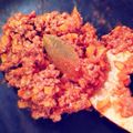 agotara's cooksnap of when they made スパゲティミートソース【調理実習の味】.