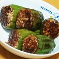 Hime373's cooksnap of when they made 玉ねぎいっぱいの丸ごとピーマン肉詰め.