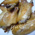 yukiはぴ's cooksnap of when they made 魚焼きグリルで簡単～✿手羽先の塩焼き✿.