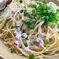 くまじ◎'s cooksnap of when they made 反抗期も静まる！明太クリームパスタ.
