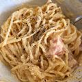 やま＊みず's cooksnap of when they made 自家製カッテージチーズで簡単カルボナーラ.