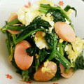 ☆めぇ☆ﾐ's cooksnap of when they made ほうれん草とたまごのバター醤油炒め♡.