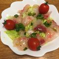 WARA_Be's cooksnap of when they made 簡単☆鯛のカルパッチョ.