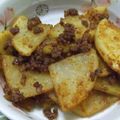 クック6C5JVC☆'s cooksnap of when they made ☆大根と豚挽き肉のカレー炒め☆.
