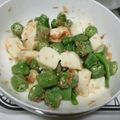 hozunyam's cooksnap of when they made モッツアレラチーズとオクラのおかか和え.