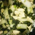 りょぼ's cooksnap of when they made ササミと白菜とわかめの炒め物.