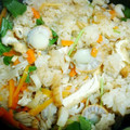 くまめママ's cooksnap of when they made ホタテとエノキの彩り炊き込みご飯.