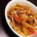 のんてゃん's cooksnap of when they made 竹輪とじゃがいものソースきんぴら.