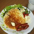 Y's cooksnap of when they made 簡単パンケーキ〜卵も牛乳も無いのに〜.