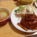 いちじょ's cooksnap of when they made きのこたっぷり！ビッグな煮込みハンバーグ.