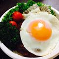 MUCCI9555's cooksnap of when they made ♪ロコモコ風にも♪煮込みハンバーグ.