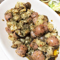 ricomimi's cooksnap of when they made しめじとソーセージのアヒージョ.