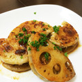 みい56's cooksnap of when they made 蓮根挟み焼き！豚コマでも旨い！.