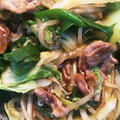 s＊n's cooksnap of when they made もやしと豚肉のゴマ醤油炒め.