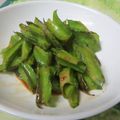ぽんぽん堂's cooksnap of when they made シカクマメ炒め（うりずん炒め）.