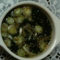 ma___111's cooksnap of when they made 丸鶏海苔スープ.