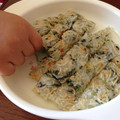 5RMK's cooksnap of when they made 離乳食 しらすとほうれん草の素麺おやき.