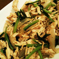 上白山's cooksnap of when they made 鳥ササミと小松菜の炒め物.