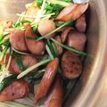 ゆももんが's cooksnap of when they made ウインナーと水菜炒め.