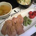 Rica L.H.'s cooksnap of when they made 豚もも肉の胡麻味噌焼き.
