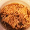 mocaらぶ's cooksnap of when they made 厚揚げの鳥ミンチえのき煮.