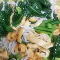 なこげしいくめん's cooksnap of when they made 小松菜、しらす、油揚げのカリッとサラダ.