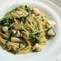 ぱんだ170071's cooksnap of when they made 鶏と水菜のわさび風味パスタ.