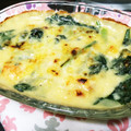 もずちゃん915's cooksnap of when they made 秋鮭とほうれん草のグラタン.