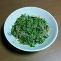 ビキナーもんちゃん's cooksnap of when they made じゃこと大根の葉の炒め《覚書》.