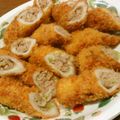 hinoko★'s cooksnap of when they made ちくわのひき肉詰めフライ.