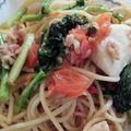Eri☆Ichi's cooksnap of when they made かぶの葉っぱとツナのスパゲティ.