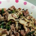るんちゃそ's cooksnap of when they made 糖質制限　豚肉と小松菜炒め.