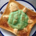 志羽ちゃん's cooksnap of when they made ちょっとカメさん☆…デコメロンパン☆.