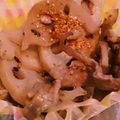 ごんべ★'s cooksnap of when they made れんこんと豚肉のシャキシャキきんぴら.