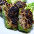 himenotti's cooksnap of when they made 絶品☆肉汁ｼﾞｭﾜ〜なピーマンの肉詰め.