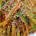 アコンク's cooksnap of when they made かぼちゃと人参のキンピラ.